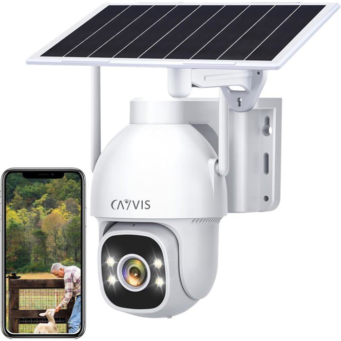 Cam ra Surveillance Ext rieure 4G Sans Fil 2K 16000mAh Solaire 8W cam-ra-surveillance-ext-rieure-4g-sans-fil-2k-16000mah-solaire-8w