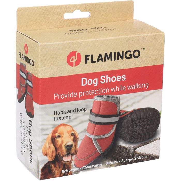 Chaussures pour chien - Kajan - Rouge - Taille L (8.7×7 cm) - Néoprène lot 2