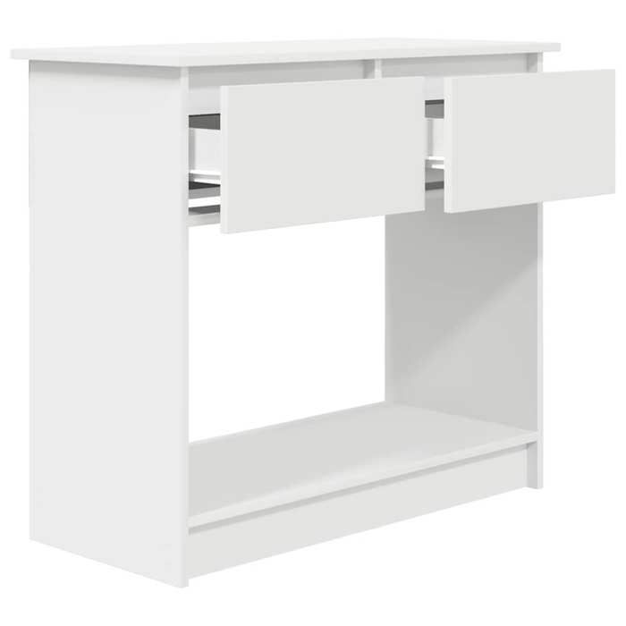 Blanc Table console - CLARENCE - Meuble couloir - avec tiroirs - blanc 855x385x745 cm - CC1047
