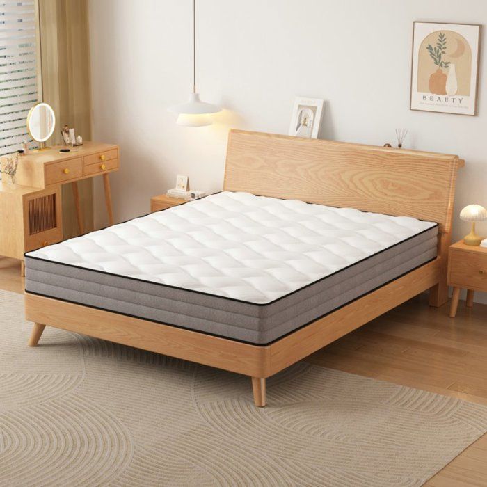Matelas à ressorts ensachés - LANGTU - Quality Mattress - 160x200 cm - H3 (ferme) - 7 zones housse lyocell