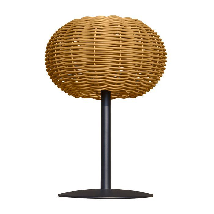 Lampe de table solaire SAMIRA SOLAR polyrotin H25cm