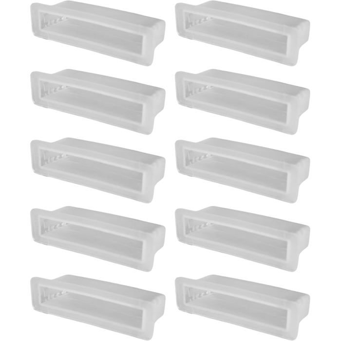 Embout de Support Latte - CYCLINGCOLORS - 10x - Plastique - 53x8 mm - Blanc