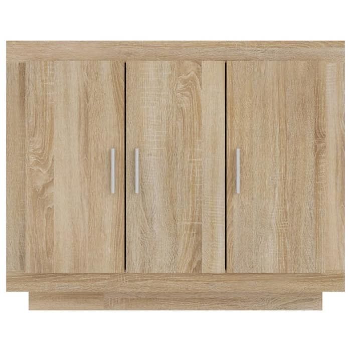 Remise 2026®Enfilade de rangement Brun - Buffet bas - Chêne sonoma - 92x35x75cm - Bois dingénierie 991 8793387