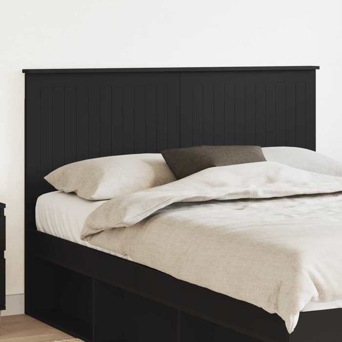 Têtes de lit classique Noir - Tête de lit - Meuble de couchage - Chêne noir 140cm Bois dingénierie CL3882437