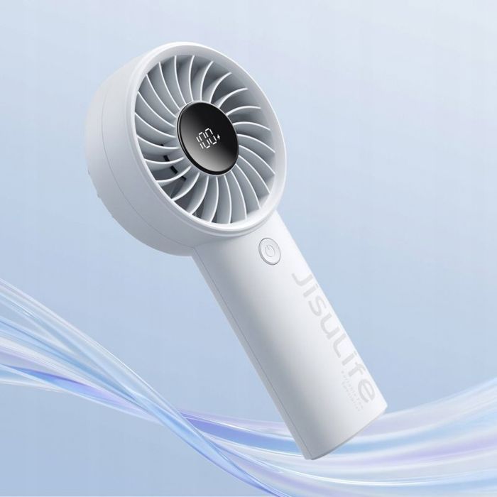 Ventilateur Jisulife Mini ventilateur à main 3600 mAh USB-C - Gris