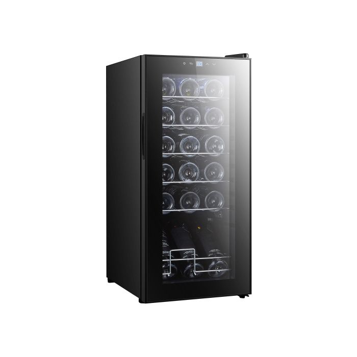 Cave a vin compresseur 18 bouteilles 50L porte vitree 5 a 18° ecran tactile