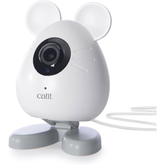 PIXI Caméra Intelligente pour Animaux de Compagnie – Caméra 360° contrôlée par Application pour Chats avec Vision Nocturne