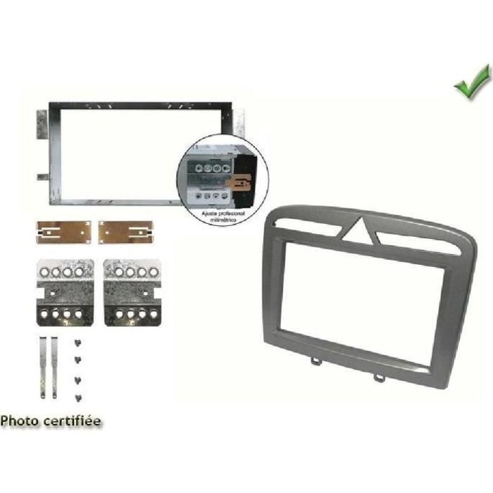 KIT 2 DIN PEUGEOT 308 03/2009&gt 2013 308CC 2009&gt 408 2010&gt RCZ 04/2010&gt ARGENT