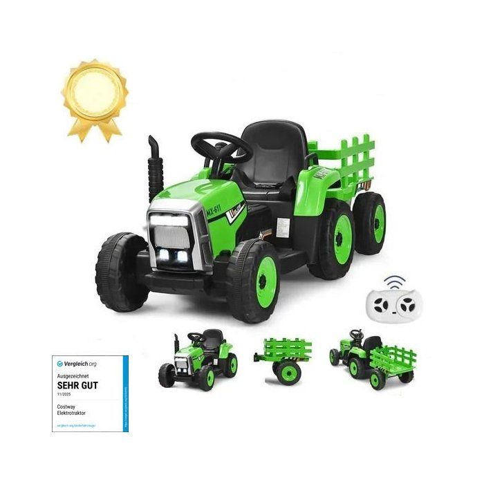 Tracteur Enfant 3 En 1 Avec Remorque Et Pelle – 6 Roues – Jouet Polyvalent