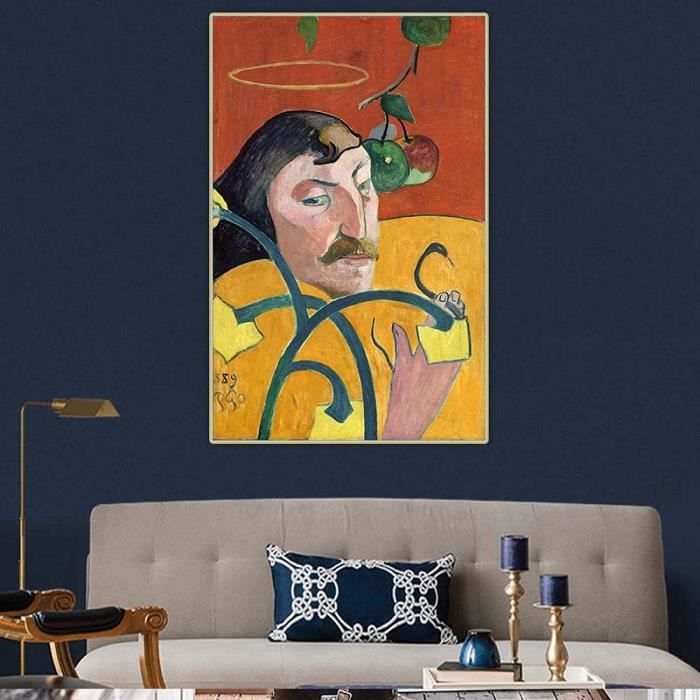Toile/cadre Paul Gauguin « La Maison Du Pan-Du » - Impression Sur Toile, Prêt à Accrocher, Neuf