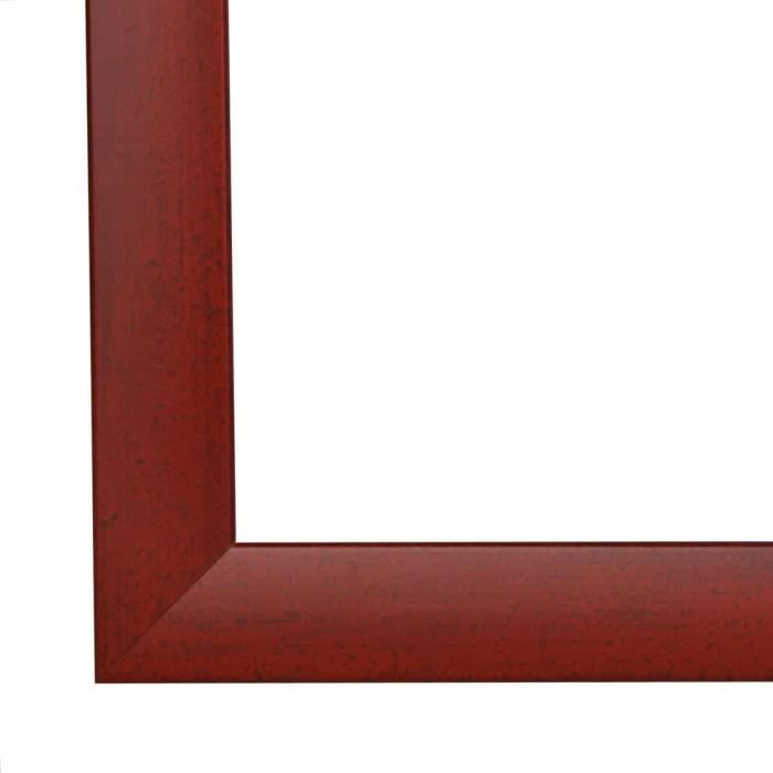 Cadre de photo cadre d'image olimp 50x70 cm ou 70x50 cm in rouge essuyé  avec anti-reflet verre artificielle et le panneau arr[A362] - Cdiscount  Maison