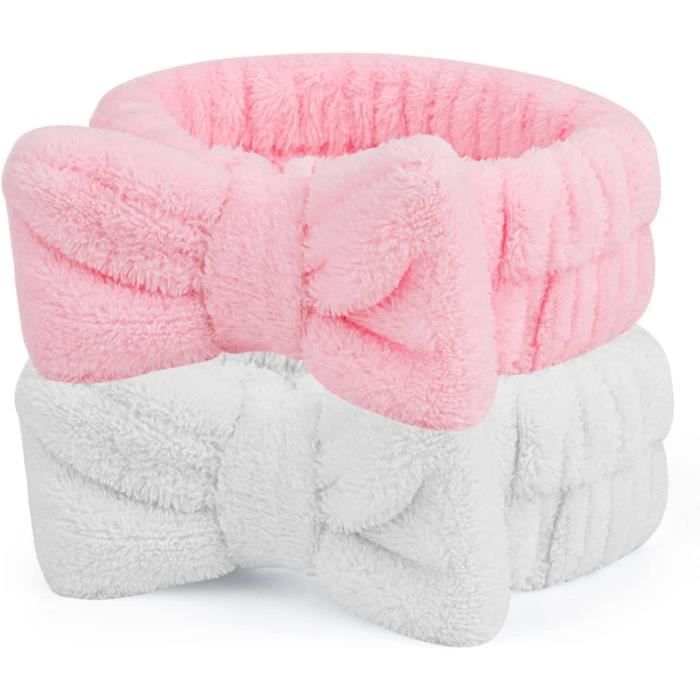 Lot De 3 Bandeaux De Lavage Visage – Oreilles De Chat – Polaire Douce – Pour Spa, Maquillage, Sport – élastique Et Confortable - 14