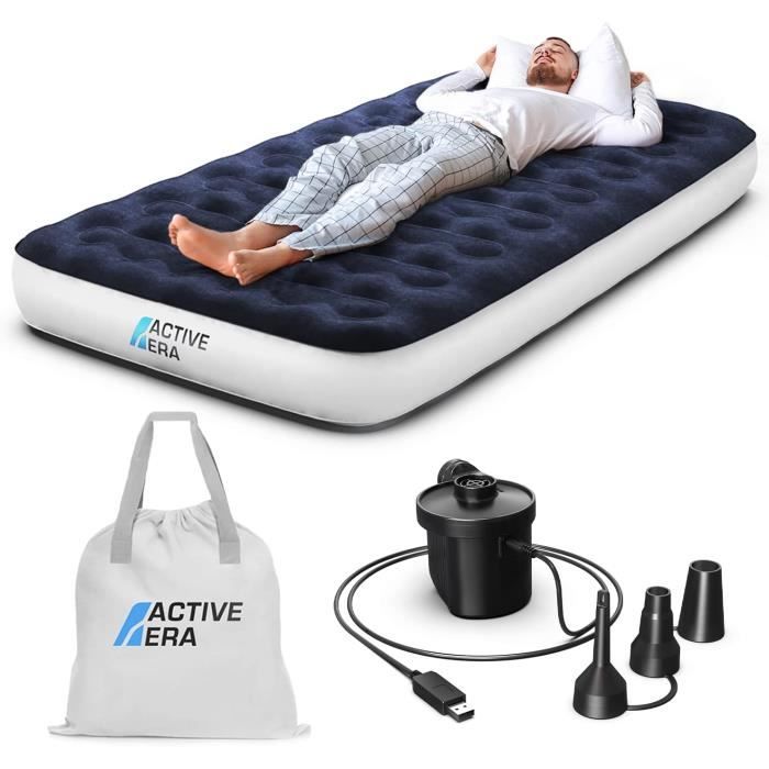 Intex - Matelas gonflable, camping, 137x 191 x 25 cm Downy Classic 2 Places - La Poste