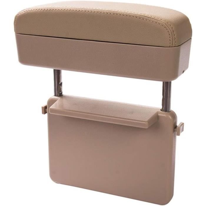 Hauteur Réglable Accoudoir Central Voiture Universel - Rangement Coulissant - Noir - Réglable Hauteur 25-31cm Accoudoir Voiture Central