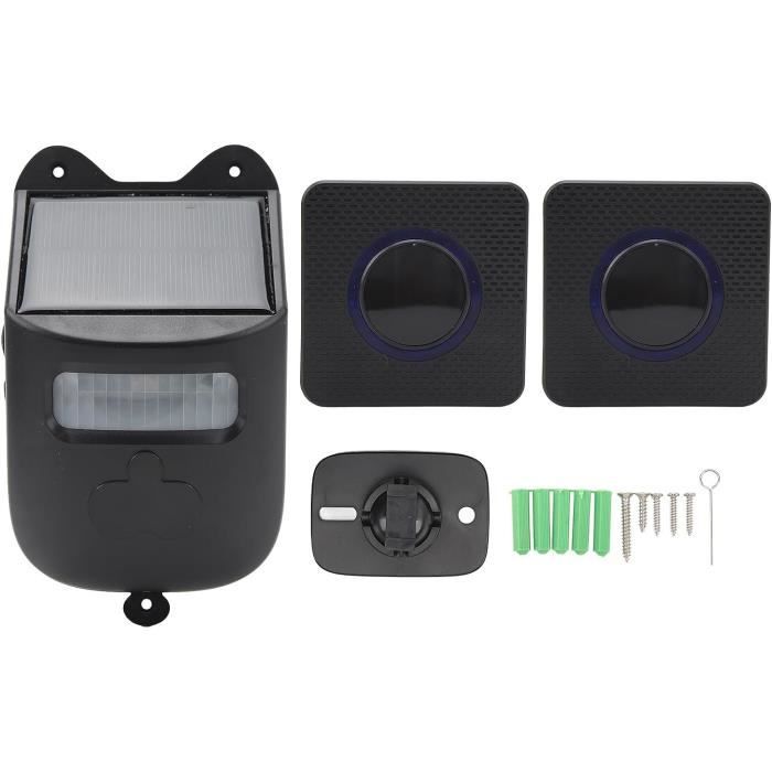 Alarme D'Allée Solaire Sans Fil 800m - Détecteur De Mouvement Extérieur Avec Batterie Rechargeable IP55