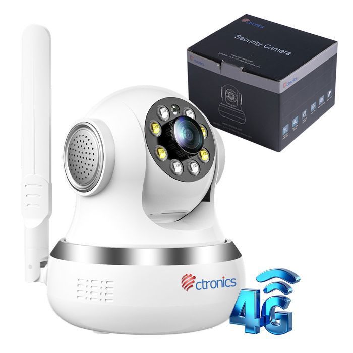 Caméra Surveillance Intérieure Sans Fil Ctronics - Batterie, Vision