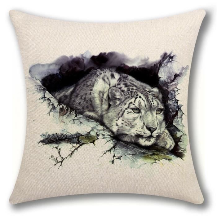 18/" Cheval Motif Coton Lin housse de coussin taie d/'oreiller Home Decor