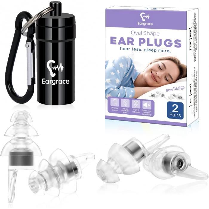 Bouchons d’Oreilles pour dormir 2 paires Bouchons d