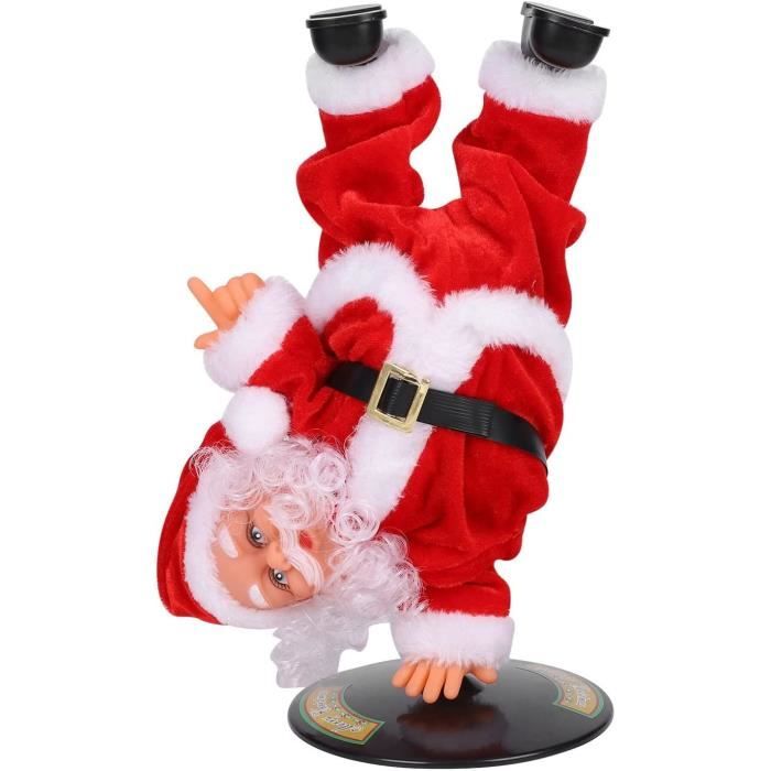 Pompotops Noël Père Noël Poupée Électrique Chantant Danse Jouet