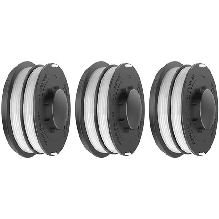 Lot De 6 Bobines De Fil + 3 Capuchons Pour Tondeuse à Gazon Kärcher LTR 18-30 - Référence 14443120