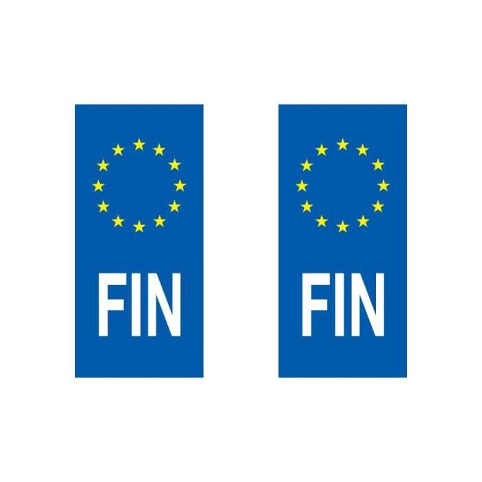 Sticker pour plaque Auto Finlande Cdiscount Auto