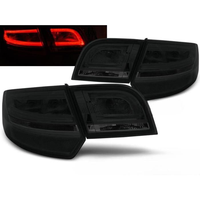 Paire de feux arriere Audi A3 8P Sportback de 2004 a 2008 led fume-27286715