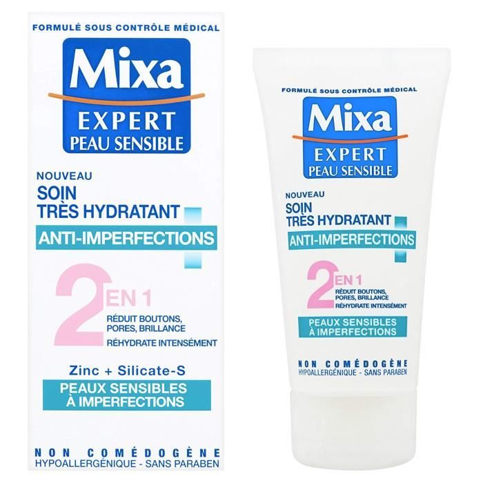 Mixa Expert Peau Sensible Soin Tres Hydratant Anti Imperfections 2 En 1 50 Ml Achat Vente Anti Age Anti Ride Mixa Expert Peau Sensible 8718 Cdiscount