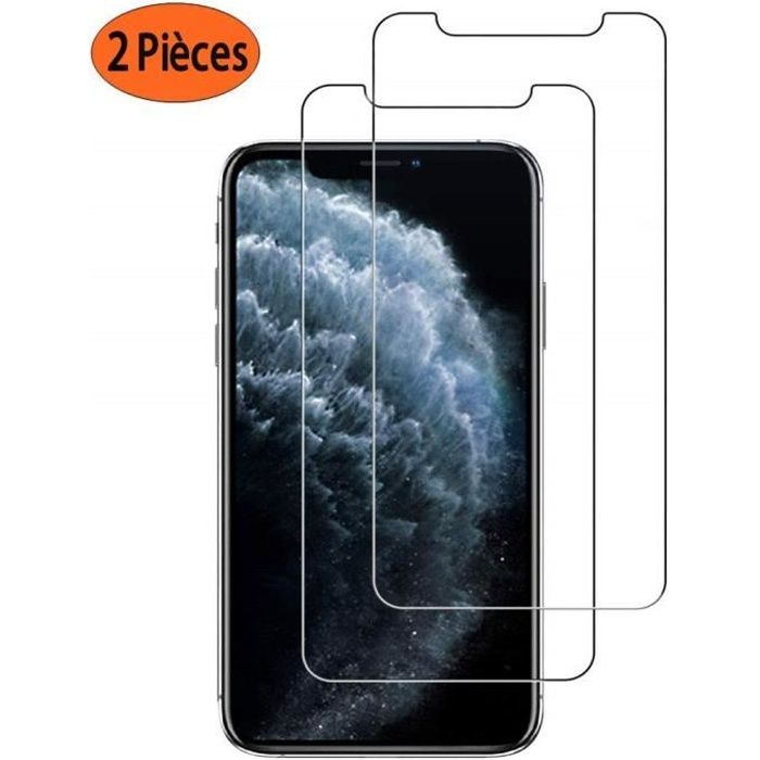 X2 vitre film protection ecran verre trempe iPhone 11