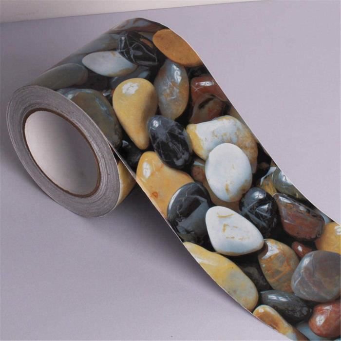 Frise Murale Adhesive,pavé 12×500CM Bordure de papier peint Frise