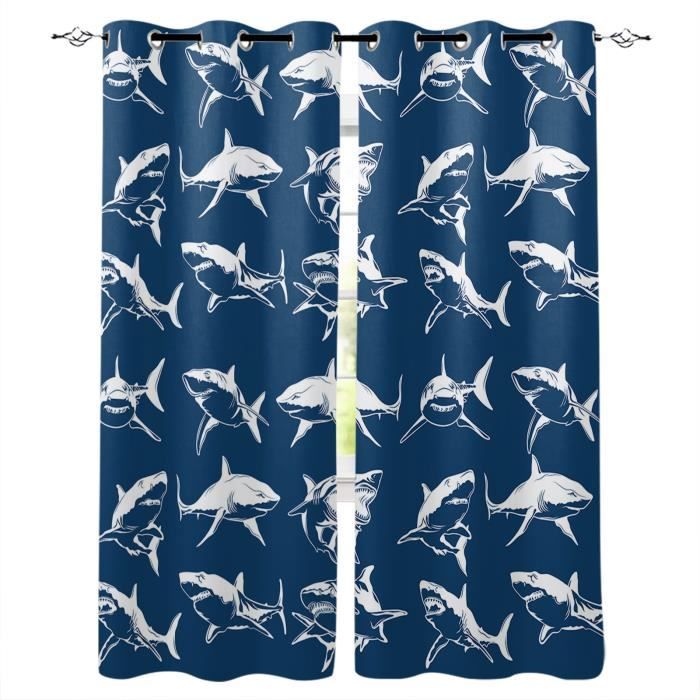 Rideaux Occultants Enfant Motif Forêt De Renard - 2 Panneaux 70x160 Cm, Polyester, Style Scandinave