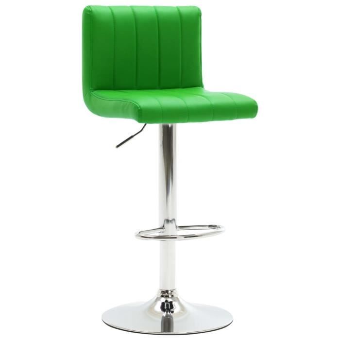 beauty®6764 fauteuil de bar style scandinave|tabouret de bar vert similicuir|tabouret de salon ergonomique