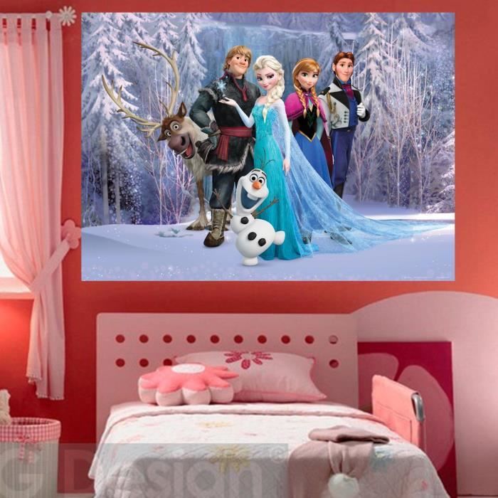 61cm x 91,5cm Poster Frozen La Reine des neiges Personnages un poster surprise en cadeau! 