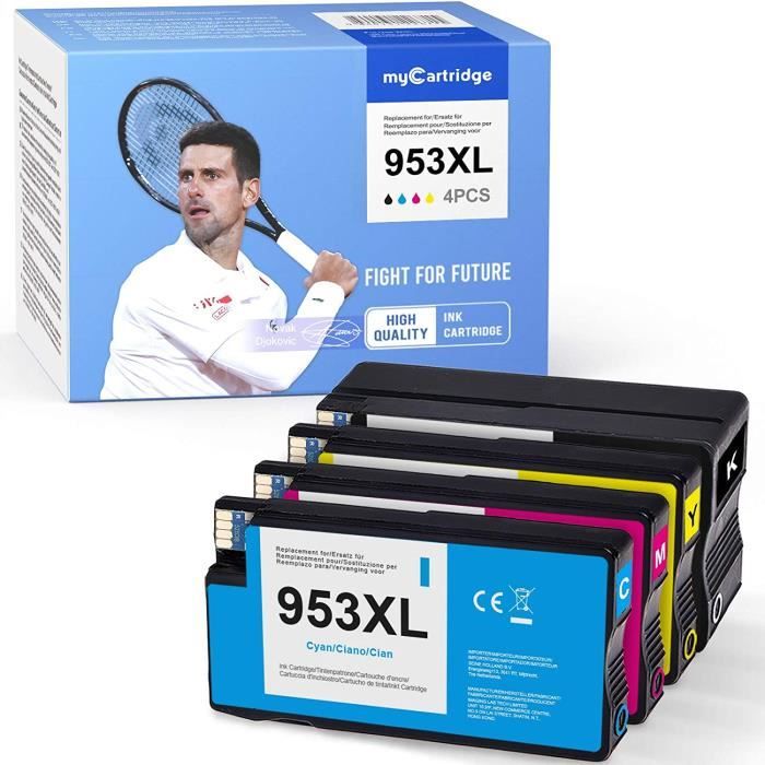 IMPRIMANTE Mycartridge 4 Compatible pour HP 953XL 953 XL Multipack  Cartouches d'imprimante pour HP OfficeJet Pro 7720 7730 7740 67 - Cdiscount  Informatique