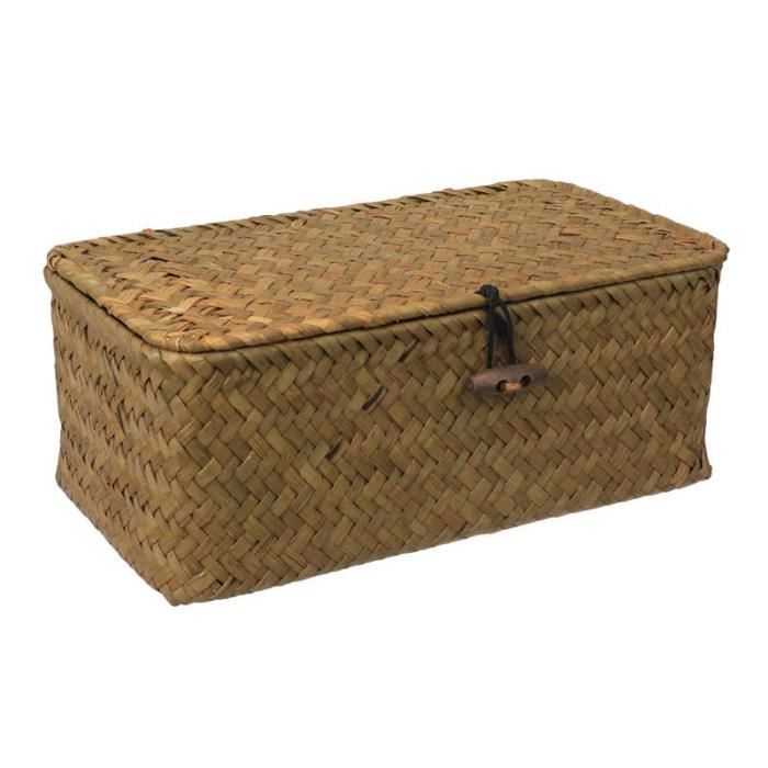 Mothinessto Boîte à couture Panier à coudre en tissu Boîte artisanale