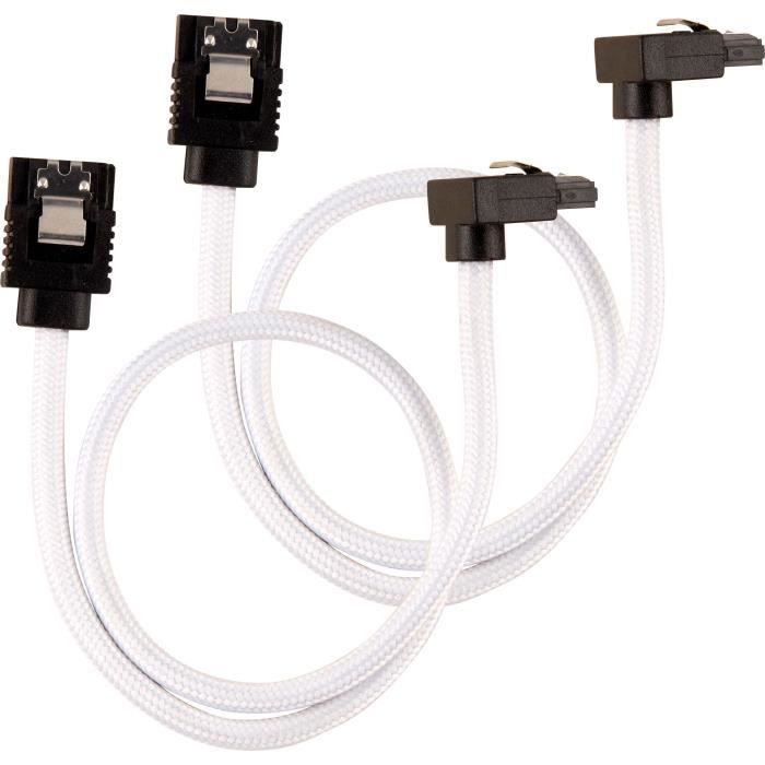 C/âble SATA gain/é CORSAIR Premium noir SATA 6Gbps 60 cm