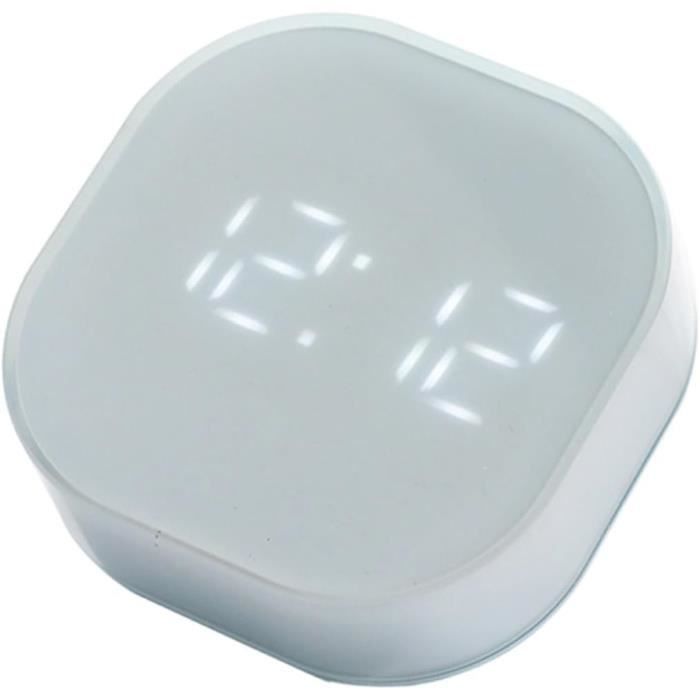 Mini-réveil électronique Classique Avec Chiffres Ronds, Double Sonnette