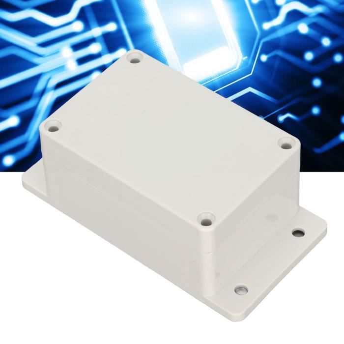 Nikou Project Box Boîte De Jonction étanche IP65 En Aluminium ABS Noir Boîtier électrique 10 X 7 X 2,5 Cm