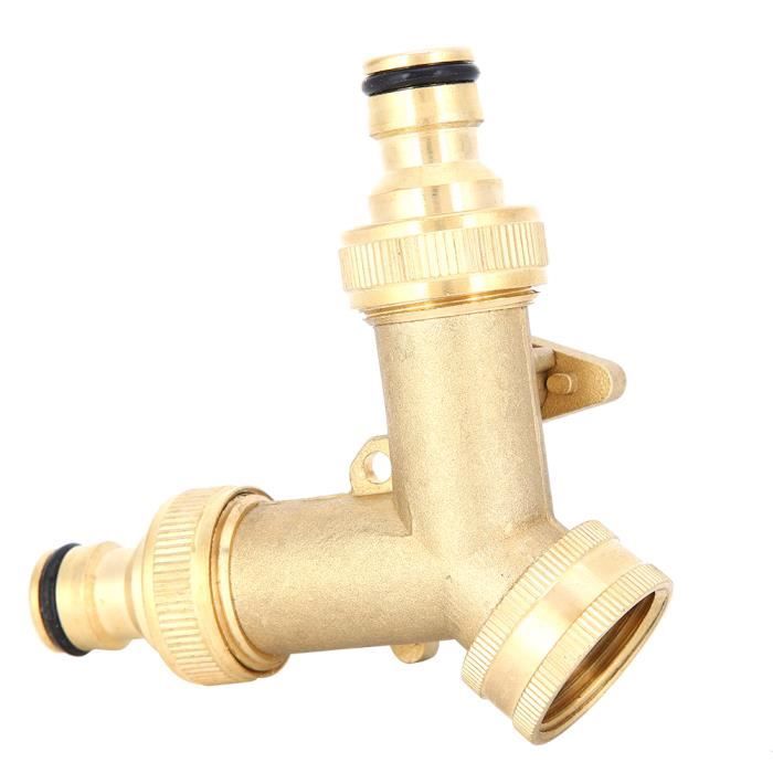 Lot De 2 Adaptateurs De Tuyau Laiton Pivotants 3/4'' - Pour Robinet De Jardin Et Arrosage
