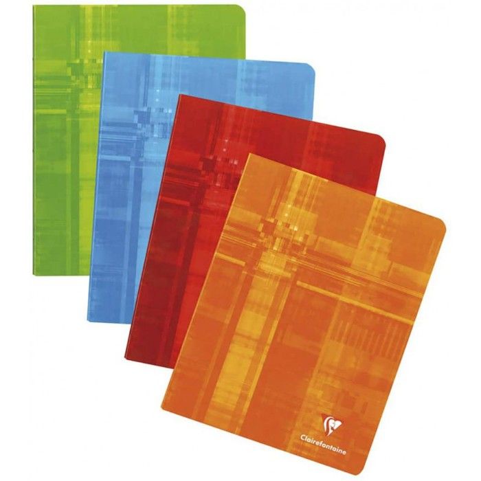Herlitz - Lot De 10 Cahiers A4 à Carreaux Avec Marge, 20 Pages 80 G/m² - Couverture Carton Renforcé Brillant