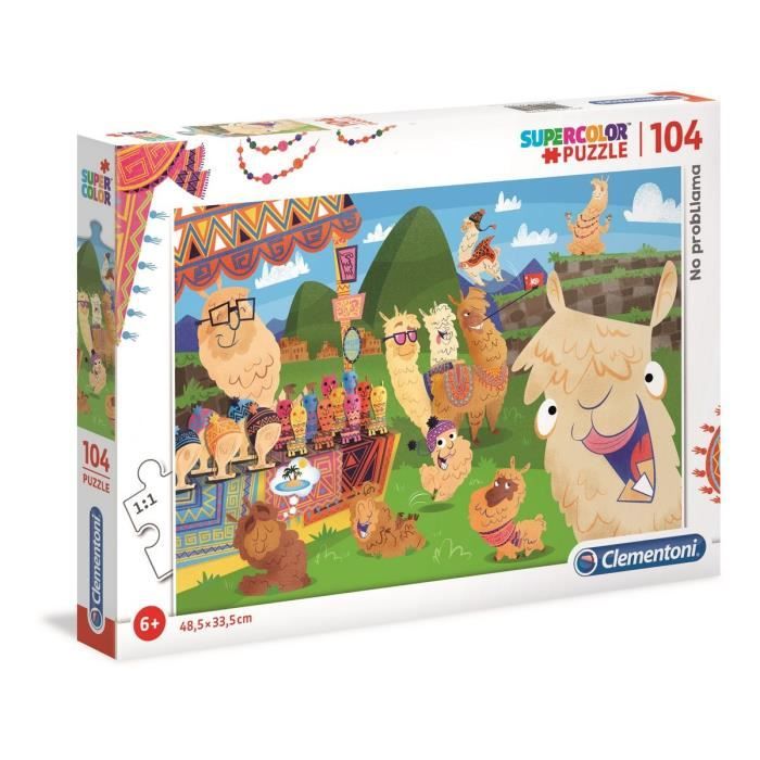 Puzzle - Clementoni - Le Lama - 104 pièces - Animaux - Enfant 6 ans et plus