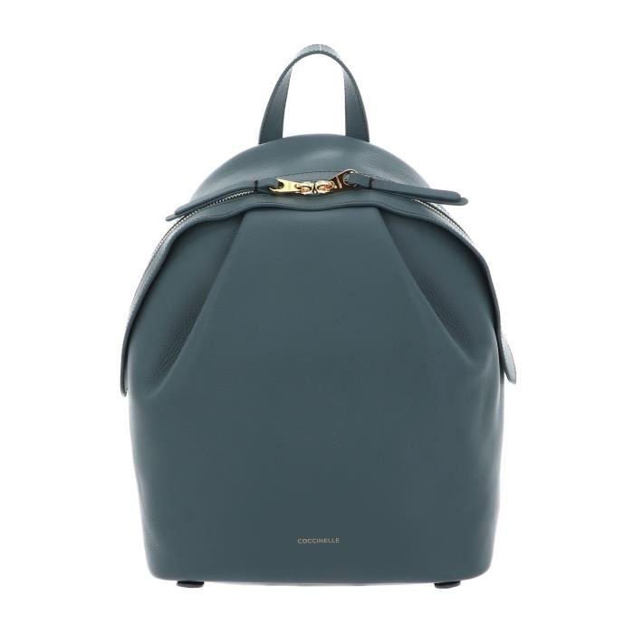 COCCINELLE Cuir Sac à dos Malory Backpack Grained Leather Noir