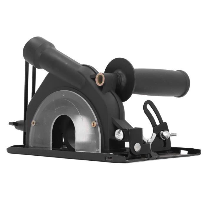 Support Meuleuse D'Angle 100-125 Mm - Guide De Coupe Réglable 0-45° Profondeur 0-40 Mm Avec Sac Poussière