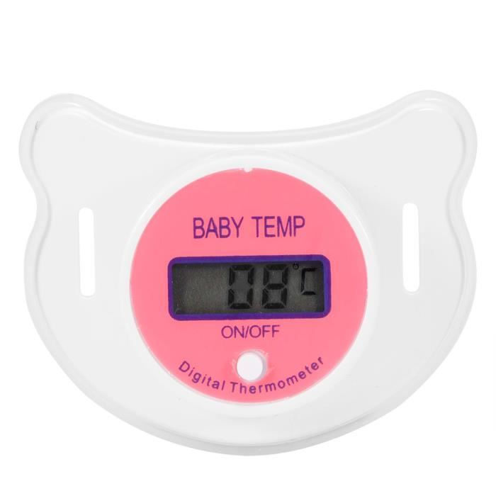 Thermomètre en forme de tétine Thermomètre Bébé Thermomètre Apaisant de Bouche Forme de Tétine avec LCD pour-DIO7611810439237