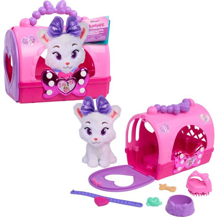 Sac de transport pour animaux DISNEY Minnie Mouse Peluche chat incluse 4 accessoires