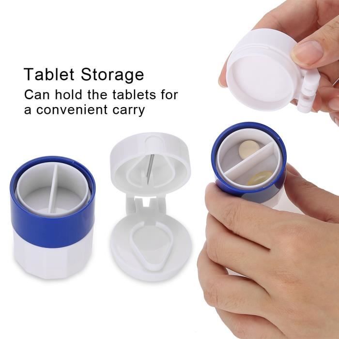 Paquet de mini broyeur de pilules portable, broyeur de médicaments de
