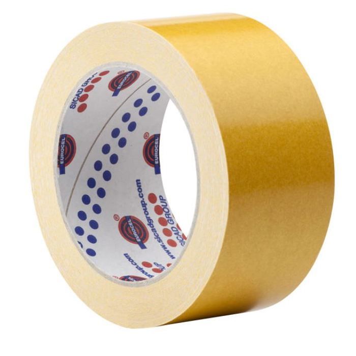 Ruban adhésif double face polypropylène 50 mm x 25 m - EUROCEL - 043011356