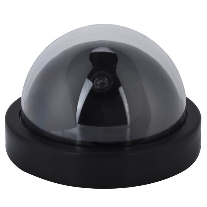 Caméra De Surveillance Factice Avec LED Rouge Clignotante - Étanche - Kit De Montage Inclus - Dissuasion Anti-cambriolage