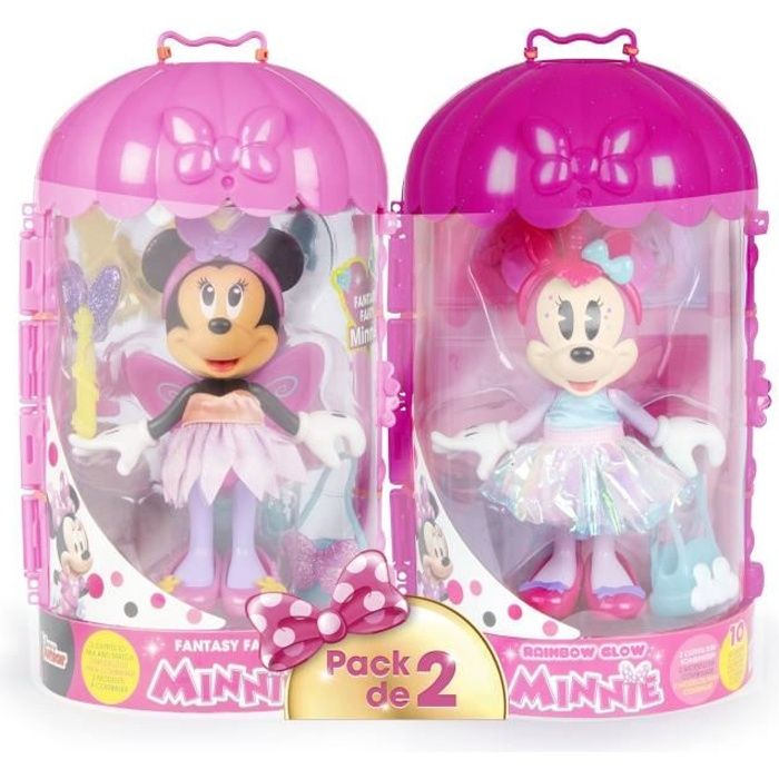 Pack De 2 Minnie Fashionistas Kawaii Licorne Fantasy Fee Achat Vente Peluche Cdiscount