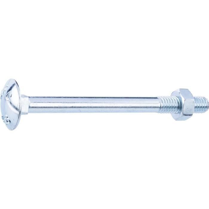 Boite 50 boulon japy ° 6 x 60 mm tête ronde collet carré trcc acier ...