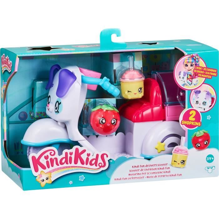 Kindi Kids – Scooter De Livraison Chiot Petkin – Avec 2 Shopkins Exclusifs – Dès 18 Mois